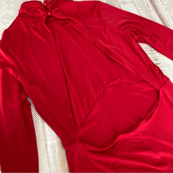 *NWT* FLOUNCE London High Neck Fishtail Maxi Dress, Size 10 - Picture 5 of 12